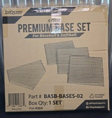 GoSports Baseball & Softball 4 Piece Premium Base Set – Heavy-Duty for Athletes