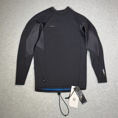 New O’Neill Hyperfreak 1.5mm Long Sleeve Wetsuit Top Men’s Size Large Black