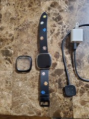 Fitbit Sense 2 Advanced Health Smartwatch, Protective Cover, Charger & Adapter