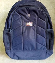 Victorinox Black Hiking Backpack Zip Closure Adjustable Straps Logo Accent