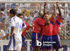 Costa Rica Jersey Large Season 2000-2001 #7 FONSECA Match Worn