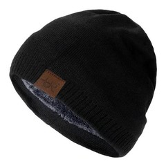 Urgentman Unisex Winter Knit Beanie Hat Solid Color Warm for Men Women