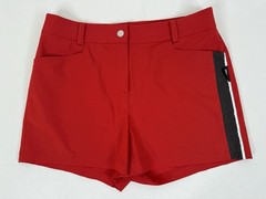 Titleist Tour-Fit Korea Womens Golf Shorts Red Grid Check Performance Athletic