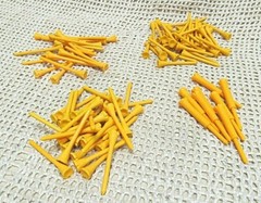 ULTRA PERFORMANCE ORANGE MIXED LENGTHS High Durability Plastic Golf Tees~ Pk 100