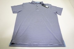 Greyson Golf Gannet Polo Mens Size Medium Maltese Blue/Jellyfish New INV13099820