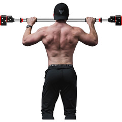 Adjustable Pullup Bar Door Frame Chin Up Station Home Gym Workout No Screws