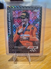 Oscar Piastri Black Checker 3/10 Grand Prix DotD – 2025 Topps Chrome Formula 1
