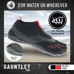 Body Glove 3T Barefoot Gauntlet Water Shoes Men’s Size 10 Black/Red | Hydro Knit