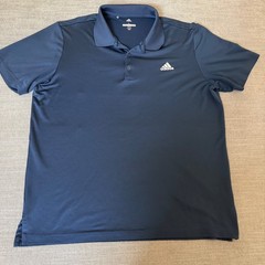 Adidas Golf Polo Shirt Mens Large Navy Blue Short Sleeve Performance CY5410