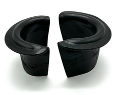 Set of 6 Genuine Leather Pool Table Pocket Liners Replacement BLACK