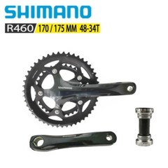 SHIMANO FC R460 Crankset 2×10 Speed with BB RS500 170 175mm 48-34T MTB Bike Part