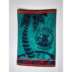 The Links at Safehaven Golf Cayman Golf Towel Blue Green 15×22