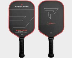 Paddletek Bantam TKO-CX 12.7 mm Pickleball Paddle Carbon Christian Alshon Red