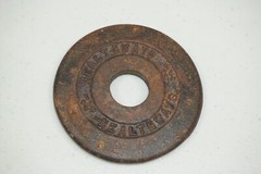 1 1/4 LB Healthways Barbell Single Vtg Weight Plate 1″ Hole (1.25 Pounds Total)