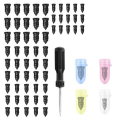 Screw in Tire Plugs 60PCS Kit – 4 Sizes (15XL, 15L, 15M, 15S) for Emergency