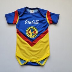 Club america baby Soccer Jersey blue/yellow, futbol retro jersey bebe