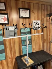36 “ Heavy Duty T Bar With 22 “Post and 6 45 Degree Holders & 3/4 Drop In Post*