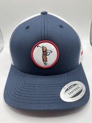 Breakfast Ball – Snapback Golf Hat Bacon Logo – Navy