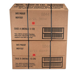 24ct Military MRE Case A+B Bundle Menus 1-24 Ready to Eat Meals 2021 Inspect