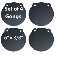 AR500 Steel Shooting Targets Lot of 4 6″ x 3/8″ Gong Tactical Scorpion Gear