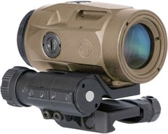 Sig Sauer JULIET3-MICRO 3x Magnifier, 3x22mm, Push-Button Mount, FDE – SOJ3M011