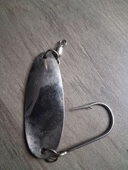Vintage Les Davis «Pear Wobbler» fishing spoon lure