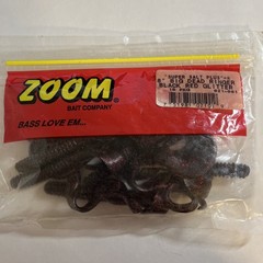 Zoom Super Salt Plus 8″ BIG DEAD RINGER BLACK RED GLITTER 10 ct