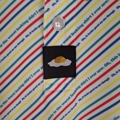 Breakfast Ball Golf Polo Men’s Size XL Shirt Striped Short Sleeve Stretch