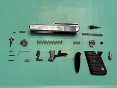 USED SUNDANCE INDUSTRIES BOA 25 PARTS CHROME SLIDE TRIGGER FIRING PIN SAFETY