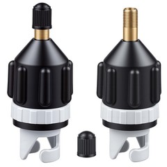 Yutzhre 2 PCS Inflatable Boat SUP Pump Adapter, Premium 3.15″L x 1.3″W, Black