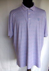 Peter Millar TCC Golf Polo, Summer Comfort light Purple geometric Men’s XL