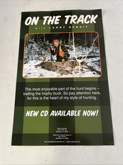 Vintage Larry Benoit Advertising Poster for the “On The Track” cd from 2003.