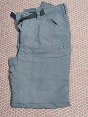 The North Face Mens Convertible Hiking Pants Gray Size Small Short Zip Off Cargo