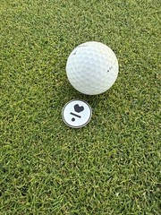 L.A.B Golf Press II 3º/1.5º TexturedGrip Magnetic Ball Marker Holder+Ball Marker