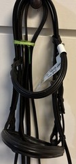 Bobby’s English Tack Full Size Bridle with 56” Reins, Very Light Use