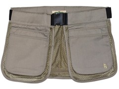 Bob Allen 211M Half Mesh Shooting Apron Cotton Khaki One Size Fits Most