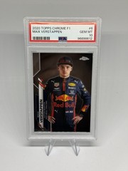 2020 Topps Chrome Formula 1 Max Verstappen #6 PSA 10 Gem Mint Red Bull
