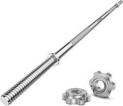 55″ Straight Barbell, 1″ Standard Weight Lifting Bar for Gym and Home Use