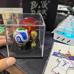 2026 World Cup Mini Football with Trophy and Acrylic Display Box Set