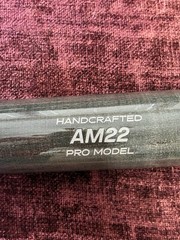 Marucci AM22 Pro Model Handcrafted Wood Baseball Bat 33 in Black/Natural
