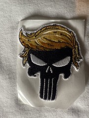 Trump Punisher Black Skull USA Tactical Morale Patch Sticker