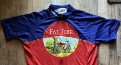 New Belgium Brewery Fat Tire Voler 3/4 Zip Cycling Biking Jersey Men’s Large