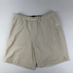 New Mens Bad Birdie Active Beige Solid Lightweight Golf Shorts Size Large NWT