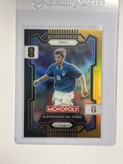 2026 Panini Prizm Monopoly Fifa World Cup Alessandro Del Piero Black Gold /5