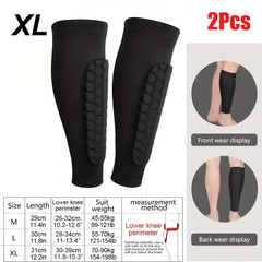2Pcs Soccer Shin Guards Shin Pads for Kids Youth Adult Calf Protective Sleeve US