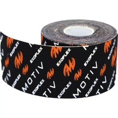 Motiv ExoFlex Kinesiology Tape Roll Black/Orange
