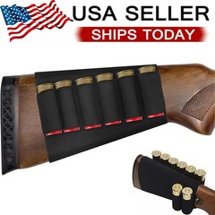 12/20 Gauge Shotgun Ammo Pouch Tactical Buttstock Shell Holder Carrier 8 Round