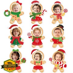 PAIVSUN Gingerbread Man Cutouts 54pc Orange