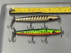 (2) Vintage Smithwick Devils Horse Topwater Fishing Lures