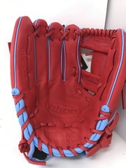 New Wilson A500 Youth Baseball Gloves LHT Red/Blue All Position